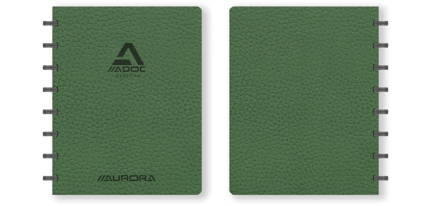 Cahier ADOC Business A5 carreau 5x5mm 144 pages 90g vert