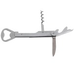Cosy bottle opener/corkscrew, 14 cm, chrome