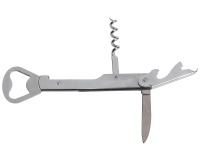 Cosy flesopener-kurkentrekker, 14 cm, verchroomd