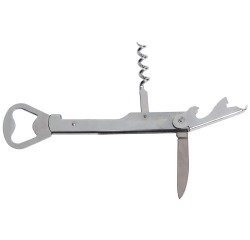 Cosy ouvre-bouteille/tire-bouchon, 14 cm, chromé