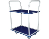 Safetool chariot utilitaire avec 2 plateaux, ft 61 x 91 x 99,5 cm
