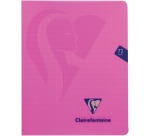 Clairefontaine schrift mimesys voor ft A5, 72 bladzijden, kaft in PP, geruit 4 x 8, geassorteerde kleuren