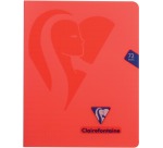 Clairefontaine schrift mimesys voor ft A5, 72 bladzijden, kaft in PP, geruit 4 x 8, geassorteerde kleuren