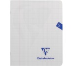Clairefontaine schrift mimesys voor ft A5, 72 bladzijden, kaft in PP, geruit 4 x 8, geassorteerde kleuren