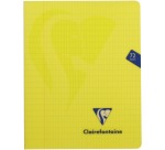 Clairefontaine schrift mimesys voor ft A5, 72 bladzijden, kaft in PP, geruit 4 x 8, geassorteerde kleuren