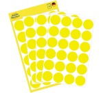 Etiquette Avery 3007 ronde 18mm jaune 96 pièces