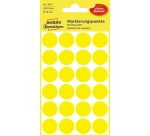 Etiquette Avery 3007 ronde 18mm jaune 96 pièces