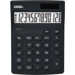 Desq calculatrice de bureau New Generation Compact, noir