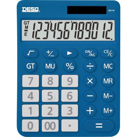 Desq calculatrice de bureau New Generation XLarge, bleu foncé