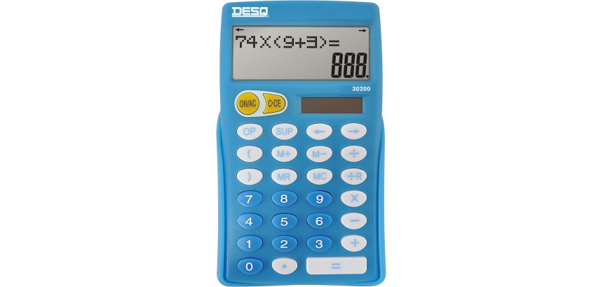 Desktop calculator primary school 30200, blue