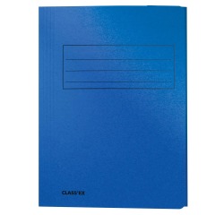 Class'ex dossiermap, 3 kleppen, blauw