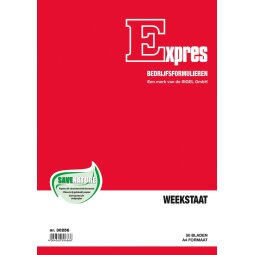 Sigel Expres weekstaat, ft A4, Nederlandstalig, 50 vel