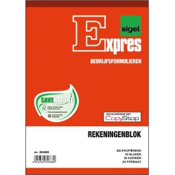 Sigel Expres rekeningblokken, ft A5, Nederlands, dupli (50 x 2 vel)