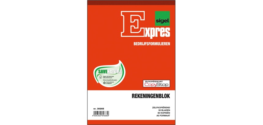 Sigel Expense Note Pads, Ft A5, Dutch, Duplicate (50 x 2 sheets)