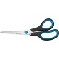 Westcott schaar Softgrip 20,4 cm, asymmetrische ogen, blauw/zwart