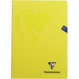 Clairefontaine schrift mimesys voor ft A4, 80 bladzijden, kaft in PP, gelijnd, geassorteerde kleuren
