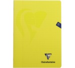 Clairefontaine cahier mimesys pour ft A4, 80 pages, couverture en PP, quadrillé 4 x 8, couleurs assorties