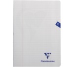 Clairefontaine cahier mimesys pour ft A4, 80 pages, couverture en PP, quadrillé 4 x 8, couleurs assorties