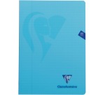 Clairefontaine cahier mimesys pour ft A4, 80 pages, couverture en PP, quadrillé 4 x 8, couleurs assorties