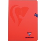 Clairefontaine cahier mimesys pour ft A4, 80 pages, couverture en PP, quadrillé 5 mm, couleurs assorties