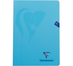 Clairefontaine cahier mimesys pour ft A4, 80 pages, couverture en PP, quadrillé 5 mm, couleurs assorties