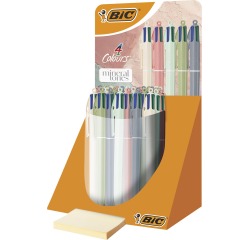 Bic 4-Color Ballpoint Pen Mineral Tones, display of 30 pieces, assorted