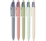 Bic 4-Color Ballpoint Pen Mineral Tones, display of 30 pieces, assorted