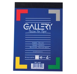 Gallery notitieblok, ft A6, gelijnd, blok van 100 vel