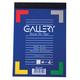 Gallery notitieblok, ft A6, gelijnd, blok van 100 vel