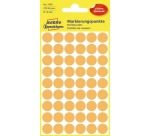 Avery Etiquettes ronds diamètre 12 mm, orange clair, 270 pièces