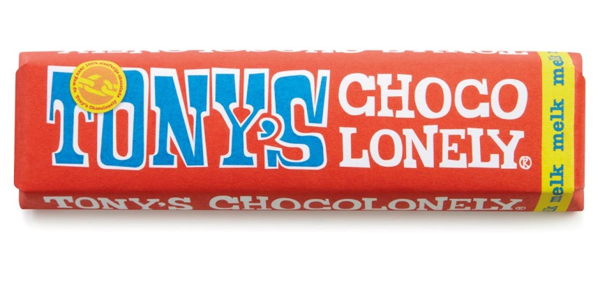 Barre chocolatée Tony's Chocolonely lait  50g