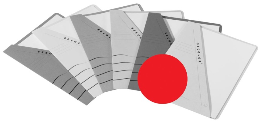 Jalema Pochette documents Secolor rouge