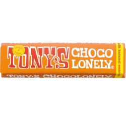 Tony's Chocolonely milk chocolate bar caramel with sea salt 47g