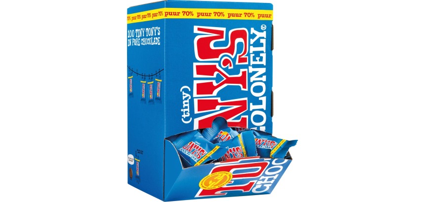 Tony's Chocolonely Dark Chocolate Tiny Box 100 pieces