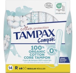 Tampax Cotton Regular tampons, pak van 14 stuks
