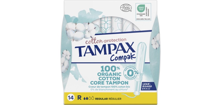Tampax Cotton Regular tampons, pack of 14 pieces