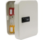 Armoire à clés avec serrure à combinaison, pour 20 clés, blanc