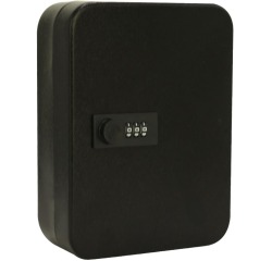 Armoire à clés avec serrure à combinaison, pour 48 clés, noir