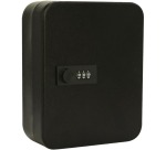 Armoire à clés avec serrure à combinaison, pour 30 clés, noir