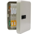 Armoire à clés avec serrure à combinaison, pour 48 clés, blanc