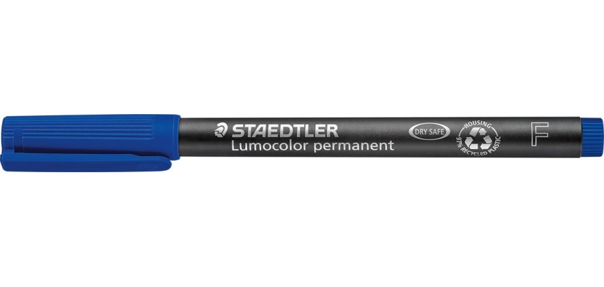 Staedtler Lumocolor 318, OHP-Marker, permanent, 0,6 mm, blau