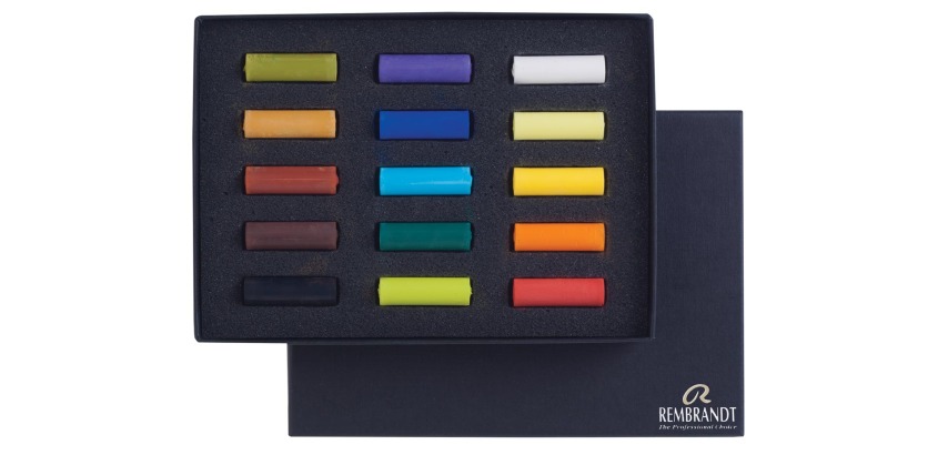 Rembrandt pastel douce, set de 15 demi pastels