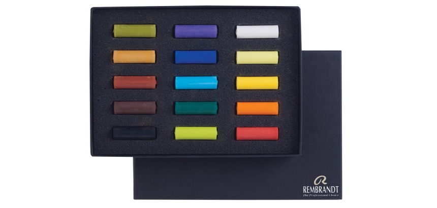 Rembrandt pastel douce, set de 15 demi pastels
