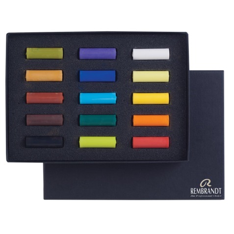 Rembrandt pastel douce, set de 15 demi pastels