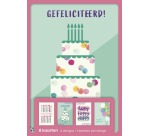 hallmark wenskaarten, gefeliciteerd, blister van 8 stuks