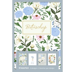 Hallmark cartes de souhaits, prompt rétablissement (NL), blister de 8 pièces