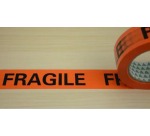 Fragile packing tape, ft 50 mm x 66 m, orange