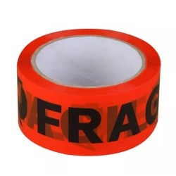 Ruban adhésif d'emballage fragile, ft 50 mm x 66 m, orange