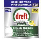 Dreft Pro Original tablettes pour lave-vaisselle, Lemon, paquet de 100 capsules