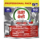 Dreft Pro Platinum Plus tablettes pour lave-vaisselle, Regular, paquet de 102 capsules